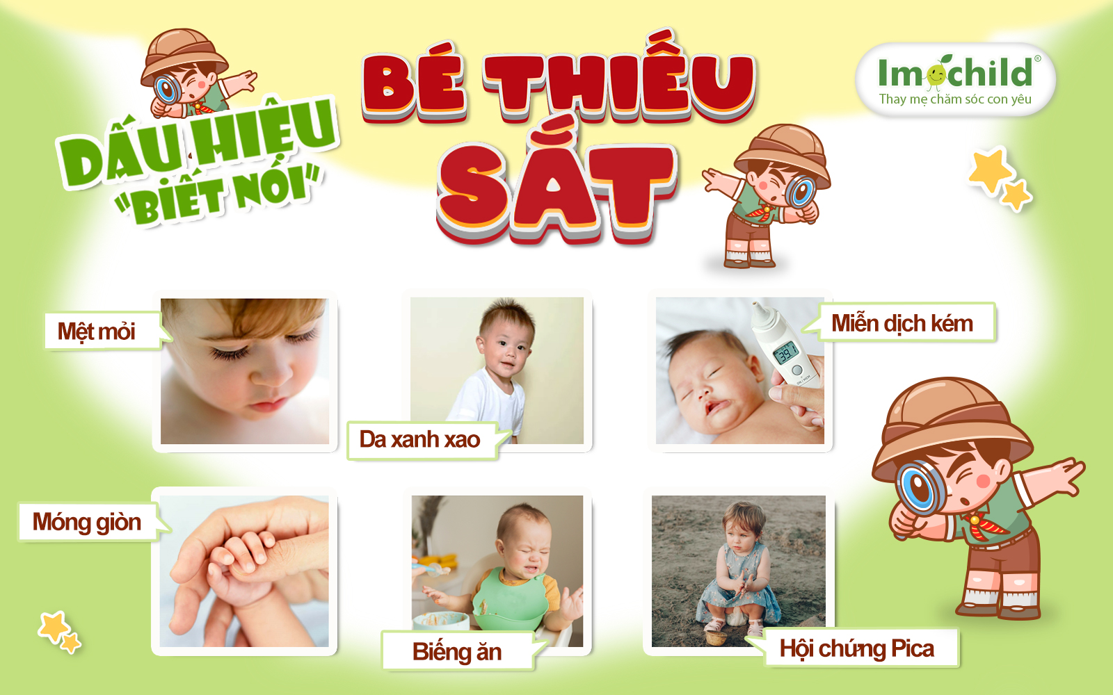 Dấu hiệu "biết nói" bé thiếu máu thiếu sắt