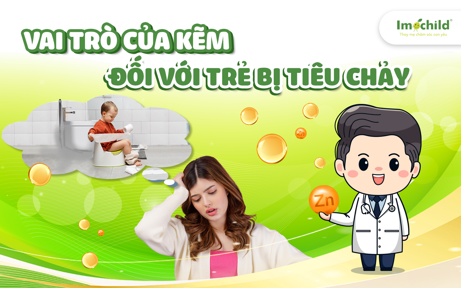kẽm quan trọng với trẻ bị tiêu chảy
